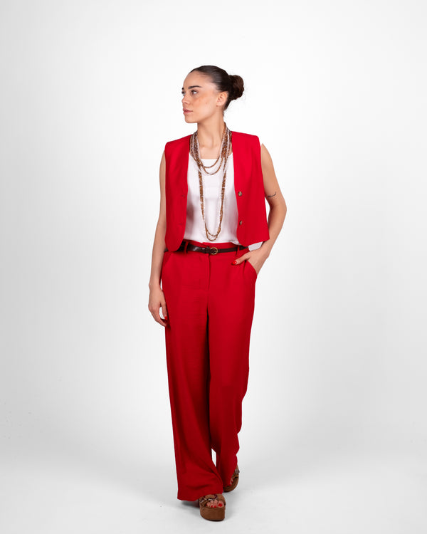 Haveone Gilet 2 Bottoni - ROSSO