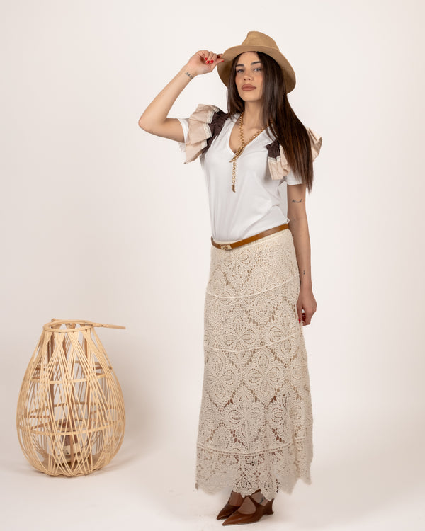 Haveone Gonna Lunga Crochet - BURRO