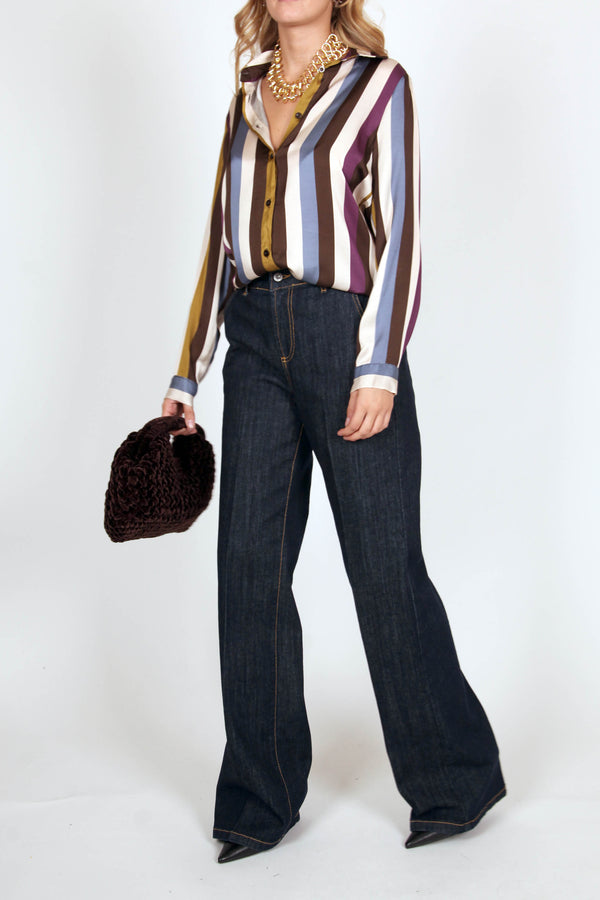 Dixie Jeans Palazzo Tasca Francese - DENIM
